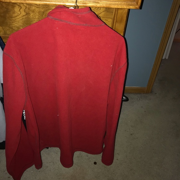 Men’s John Bartlett Red Weather Tech Quarter Zip - Picture 2 of 2